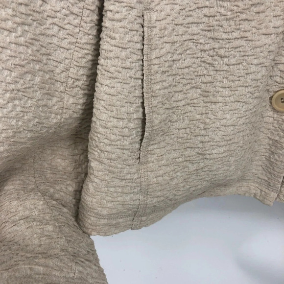 Eileen Fisher gorgeous texturized ivory stretch blazer basics staple S - Picture 5 of 7